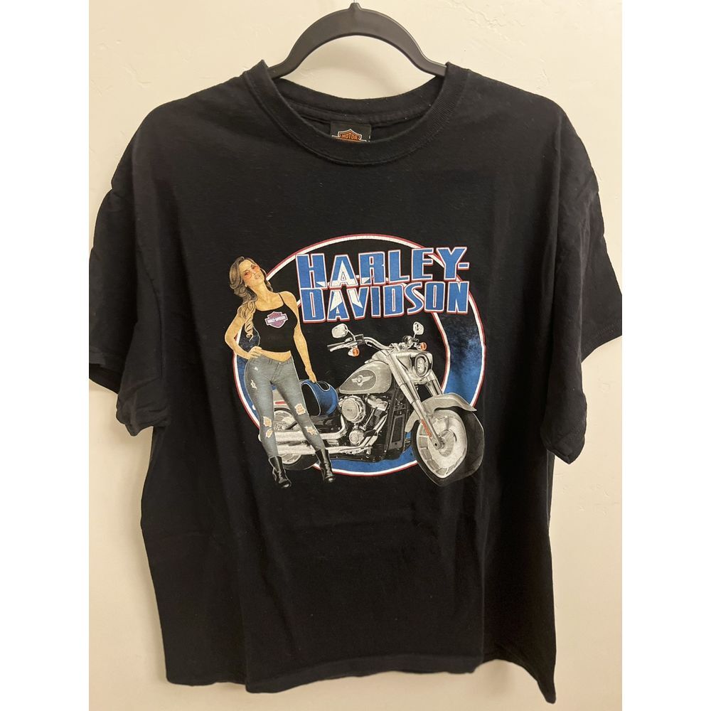 Harley Davidson Tshirt Men's‎ XL Black